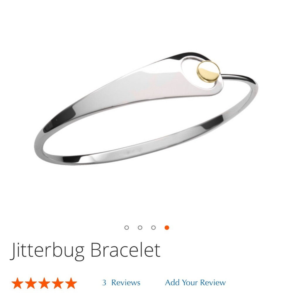 Ed Levin Sterling & 14k Jitterbug Bracelet